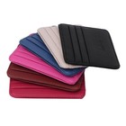 Slim Minimalist Front Pocket Wallet Rfid Blocking Credit Card Holder Id Window