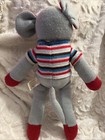 Dan Dee Sock Monkey Mouse 17    Inch Plush Stuffed Animal 0581