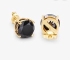 2 Ct Black Diamond Stud Earrings  Women Silver Earrings  Men Earrings 