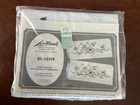 Vtg 50s Lee Wards Stamped To Embroider 2 Pillowcases Pansy Passion Floral Cotton