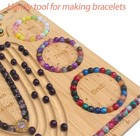 Bead Board For Jewelry Making  Bamboo Beading Tray Design Mat For Necklaces     