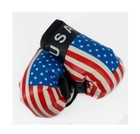 Hanging Mini Boxing Gloves For Car Mirror With Country Flag Prints