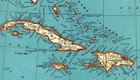 1939 Vintage Caribbean Map West Indies Map Cuba Puerto Rico Jamaica Map 2174
