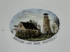 Vintage 1890s Barcelona Lighthouse Westfield New York Souvenir Plate Germany