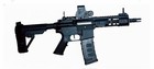 Full Size Short Black Bohan Bh Mk4 Electric Full Auto 7mm-8mm Gel Blaster