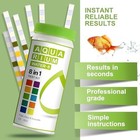 100pcs 8in1 Aquarium Test Strips Ammonia Ph Nitrite Freshwater Saltwater Tank