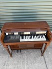 Vintage Hammond Electric Organ Tube Console     Chord Organ  Mid-century  Untested