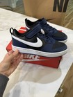 Nike Court Borough Low 2 Boys  Sneakers Midnight Navy white black Size 1y
