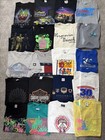 Vintage T Shirt Lot Of 20 Tees Modern 90s Sports Nature Band Graphic Size Large