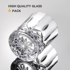 Whiskey Glasses Set Of 6  11 Oz  Old-fashioned Whiskey Glasses  Rum Glasses