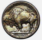 1921-s Buffalo Nickel Avidly Pursued Choice Au Key Date San Francisco Buffalo
