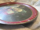 Antique Philip Bardeck 1905 Reading The News  61 Metal Beer Tray New Brittain Ct