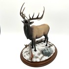 The Danbury Mint Winter Call Elk Sculpture By Miller And Christensen Read