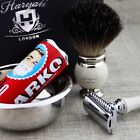 Classic Shaving Set For Men Badger Hair Shaving Brush   Double Edge Safety Razor