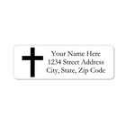 80 Return Address Labels Personalized Printed 1 2 X 1 3 4 Christian Cross