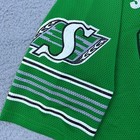 Vtg Champion Saskatchewan Roughriders Jersey  81 Xl Green Mesh 1980 s Canada