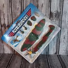Vintage Style Snap Together Model Airplane Kit Wwii Spitfire Fighter Camouflage