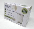 Dekor Plus Diaper Pail 3 Refills Open Box Holds Up To 1740 Diapers 