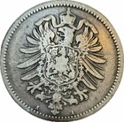 German Empire Lot Of 4 Silver 1 Mark Coins 1875-1885