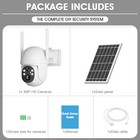 3mp 4g Lte Cellular Solar Security Camera Pir Motion Sensor Free Unlimited Data