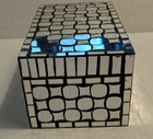 Mirrored Mosaic Box Decorative Mcm Accent Storage W lid 7 X 4 X 3 5   