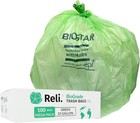Biodegradable 33 Gallon Trash Bags  100 Count  Green Eco Friendly  Degradable   