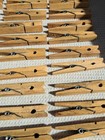 Wooden Clothes Pins Spring Loaded Clip Lot Of 30 Hanging Crafts Decor