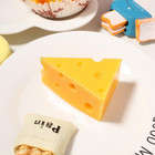 Artificial Cheese  Faux Triangular Cheese Ornament  Simulation Resin Cheeseblock