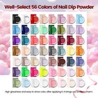 Dip Nail Kit - 56 Colors Nail Dip Starter Kit  Quick Drying  For Home Salon D   