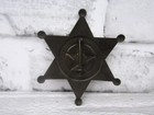 Antique Style Brass Replica Chief Brothel Inspector 69 Star Badge Prop