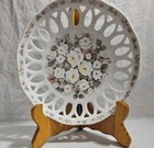 Vintage Schmidt Floral Wall Hanger Collector Porcelain Plate 7 5 8  Brasil Vg 