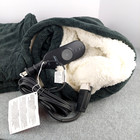 New Sunbeam Heated Electric Throw Blanket Microplush Sherpa Slate Gray 50  X 60 