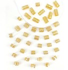 40pcs Gold Hair Cuffs For Braids Dreadlocks Locs Adjustable Hair Jewelry