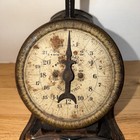 Vtg National Family Scale 1909 Patent Antique Cast Iron Farmhouse General Store