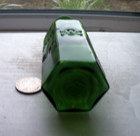 Stunning Green 6 Sided Skull   Cross Bone Ridge Poison Embossed  Vorsight Gift