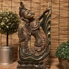Antique Burmese Goddess Buddhist Statue Myanmar Wood Carved Figurine