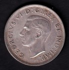 Canada 1946  1 One Silver Dollar Coin King George Vi  800 Silver