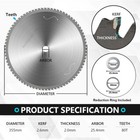 14 Inch Steel Metal Cutting Saw Blade 1   Arbor Circular Saw Blade 80-tooth