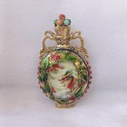 Antique Chinese Snuff Bottle Collection Inlaid Painted Noctilucent