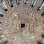 Old Cast Iron Tractor Seat Antique One Crack Farmhouse Heavy  Casted P287