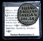 Xf Genuine Byzantine Christ Constantine Viii Follis 1028 Ad Detailed Coin Flip