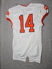 Clemson Tigers Football Jersey Mens 42 L White Game Worn Team Issued Nike  14