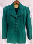 Forstmann Woman s Vintage 40   s Green Wool Gabardine Suit