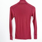 Ibex Woolies 1 Women s Merino Wool Base Layer In Coral Plum Stripe Size S  flaw 