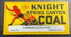 Devil Graphics Knight Canyon Coal Ink Blotter Mini Sign Pendleton Oregon  Origin