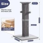 Pawfessor Large Cat Scratching Post With Heavy Duty Base 33  Sturdy Square Sisal
