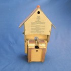 Vintage German Weather House Clock Thermometer Black Forest Style Chalet