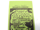 3 Vintage Sky View Drive-in Torrington Ct Movie Theatre Flyer Handbill Horrer