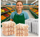 100 Packs Egg Cartons Cheap Bulk   plastic For 12 Eggs  Clear Egg Cartons 3   4 Gr