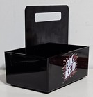 Big Red Soda Condiment Cup Caddy Holder 2-sided Plastic Black Pop Advertisement